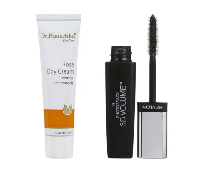 Dr Hauschka Rose Day Cream and Revlon PhotoReady 3D Volume Mascara